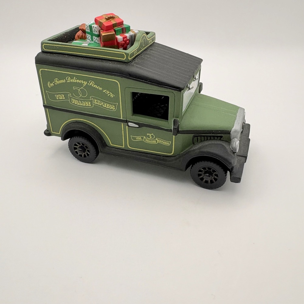 Department 56 Village Express Van Green Porcelain Truck 58653 Heritage